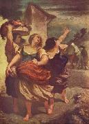 Honore Daumier, sein Sohn und der Esel